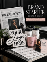 Brand Starter Content Day Kit | Custom Branded Props for Photoshoots & Reels