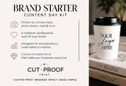 Brand Starter Content Day Kit | Custom Branded Props for Photoshoots & Reels