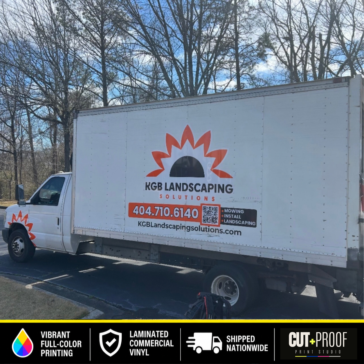 Custom Box Truck Decal Package | Full-Color Commercial Vehicle Graphics