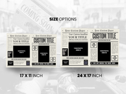 Custom Newspaper Style Print