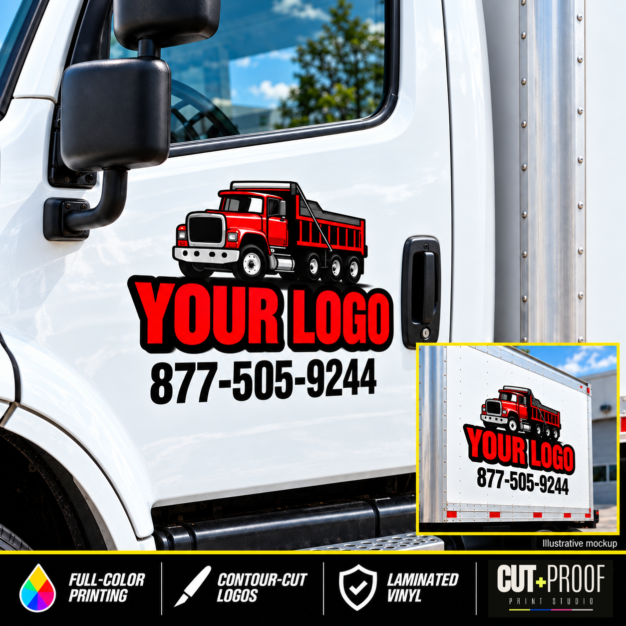 Custom Box Truck Decal Package | Full-Color Commercial Vehicle Graphics