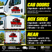 Custom Box Truck Decal Package | Full-Color Commercial Vehicle Graphics