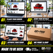 Custom Box Truck Decal Package | Full-Color Commercial Vehicle Graphics