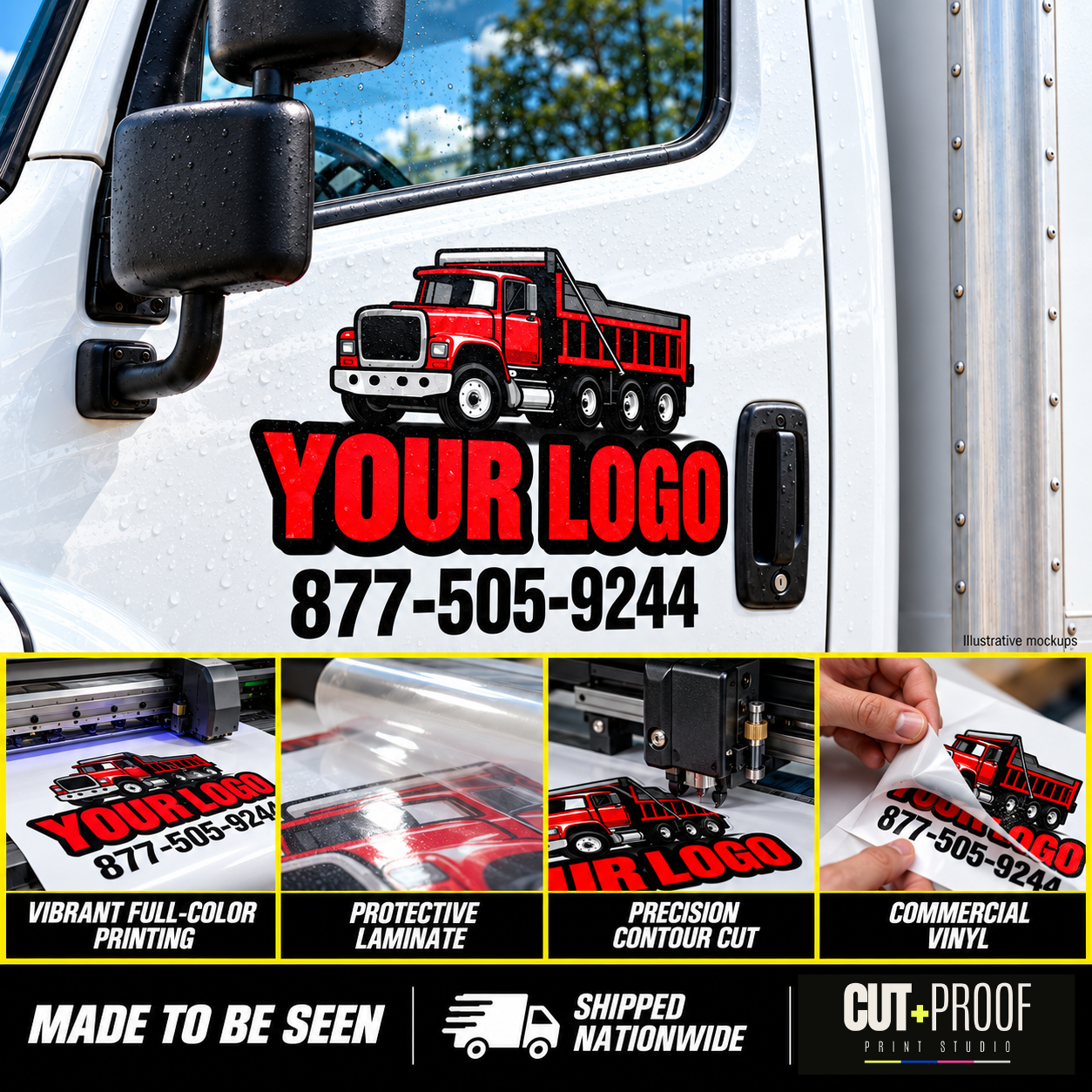 Custom Box Truck Decal Package | Full-Color Commercial Vehicle Graphics