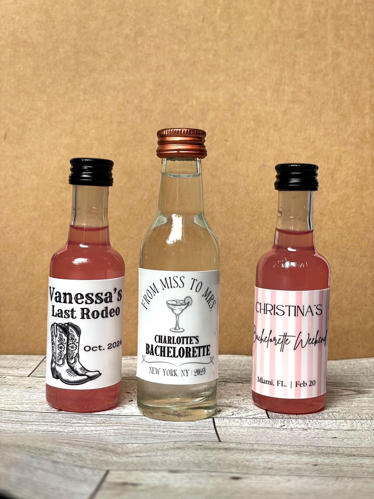 Mini Bottle Label