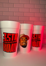 20oz Styrofoam Party Cup Decals