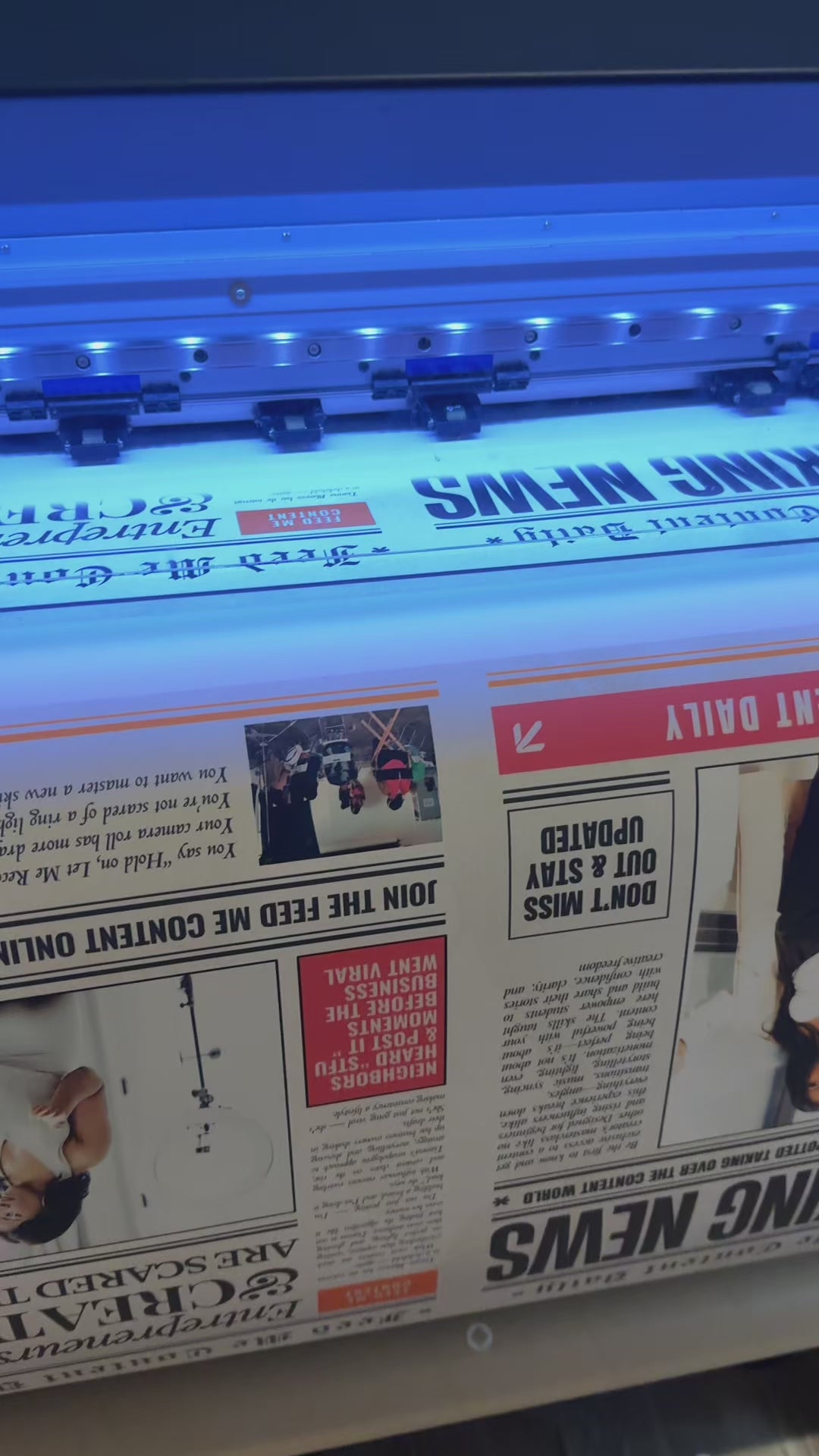 Custom Newspaper Style Print